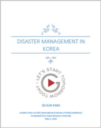 Disaster Management in Korea